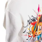 White Sweatshirt with “Pinocchio” Print 🤍👃
