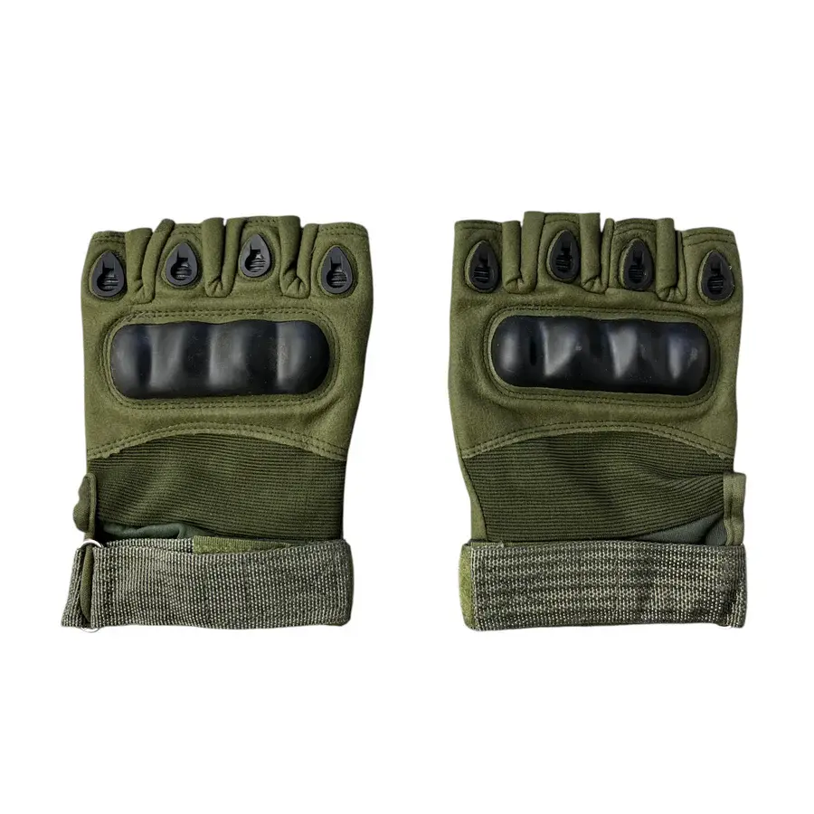 MD Stay Fit Motorcycle Gloves, Half Finger Design, Hard Knuckle Protection