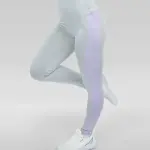 Flowery Plain Gray Leggings