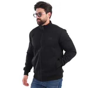 Black Biscuit Jacket with Fur Lining