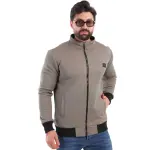 Light Grey Biscuit Jacket with Fur Lining