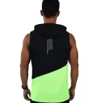 Sleeveless Breathable Green Hoodie