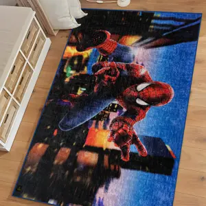 Spider-Man Night Kids Digital Carpet