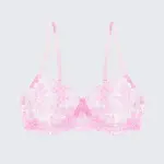 Breathable Skin-Friendly Embroidered Bra Thong Set