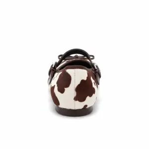 Cowhide Buckle Ballet