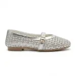 Elegant Woven Ballet Flats with Front Strap BN-56