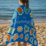 Agha Home Coastal Printed Microfiber Towel