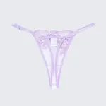 Breathable Skin-Friendly Embroidered Bra Thong Set
