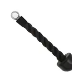 MD StayFit® Heavy Duty Single Triangle Rope Push Up Pull Down, Double Tri Rope Versatile Rope for Gym, Bodybuilding Exercise Equipment Black
