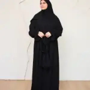 BLACK CREPE DRESSY ISDAL