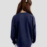 Girls Cropped Navy Sweatshirt