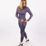 Pocket Flex Capri Purple Leggings