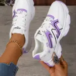 Casual Chunky Sneakers with Soft Graphics L-24
