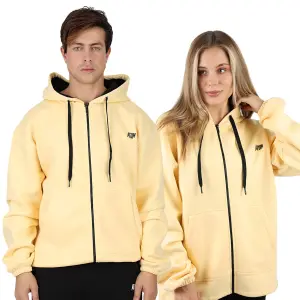 Unisex Essential Zip L.Orange Hoodie