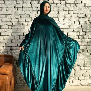 GREEN VELVET RUFFLES ISDAL