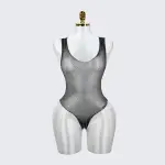 Sexy Seductive Rhinestone Crystal Lingerie Mesh Bodysuit