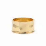 Elegant golden bracelet with a wide design BR-105