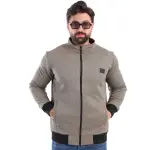 Light Grey Biscuit Jacket with Fur Lining
