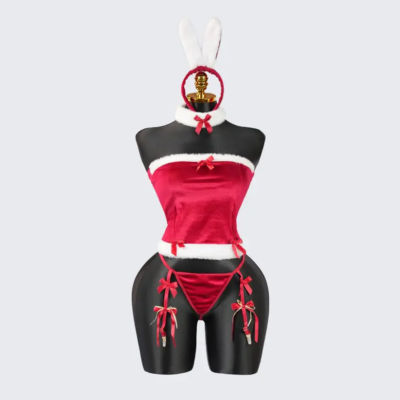 Christmas Bunny Girl Cosplay Set