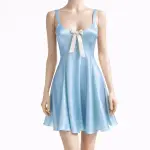 Dot Satin Mini Dress
