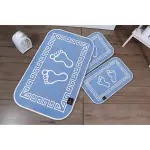 Blue Steps Digital Bathroom Set Non Slip 3Pieces