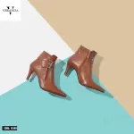 Boot Mid Heels Leather R-599