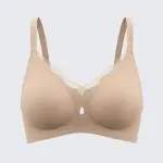 Seamless Wirefree Push Up Bra Anti-Sagging Plus Size Soft Support Bralette