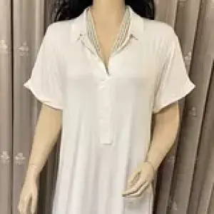 White Premium Cotton Nightshirt