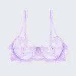 Breathable Skin-Friendly Embroidered Bra Thong Set