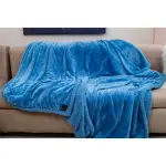 Flannel Fleece Throw Blanket (Brown)