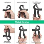 MD STAY FIT Hand Grip Strengthener - Hand Grip Strengthener - Forearm Hand Exerciser - Spring Forearm Hand Exerciser (Hand Exerciser)