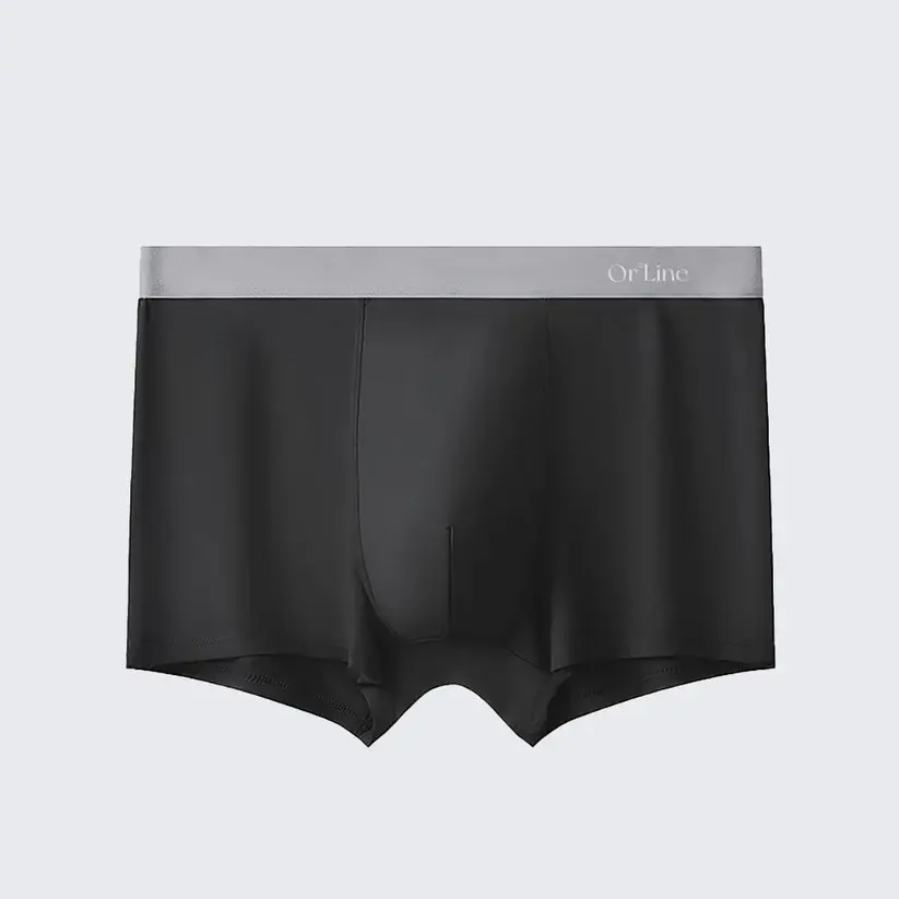 Plus Size Men's Modal Mid Rise Seamless Breathable Boxer Briefs
