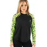 Crew Neck Long Sleeve Green Top