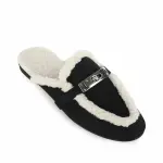 Fur Suede Mules