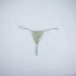 Light Green Lace See-through Lingerie Dress Panty Set