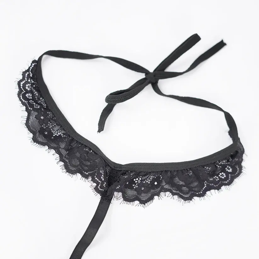 Plus Size Cupless Lingerie Bra Panty Set