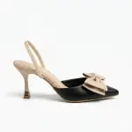 Elegant Heels with a Royal Bow C-127
