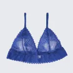 Plus Size Sexy Sheer Lace Mesh Bra Panty Set