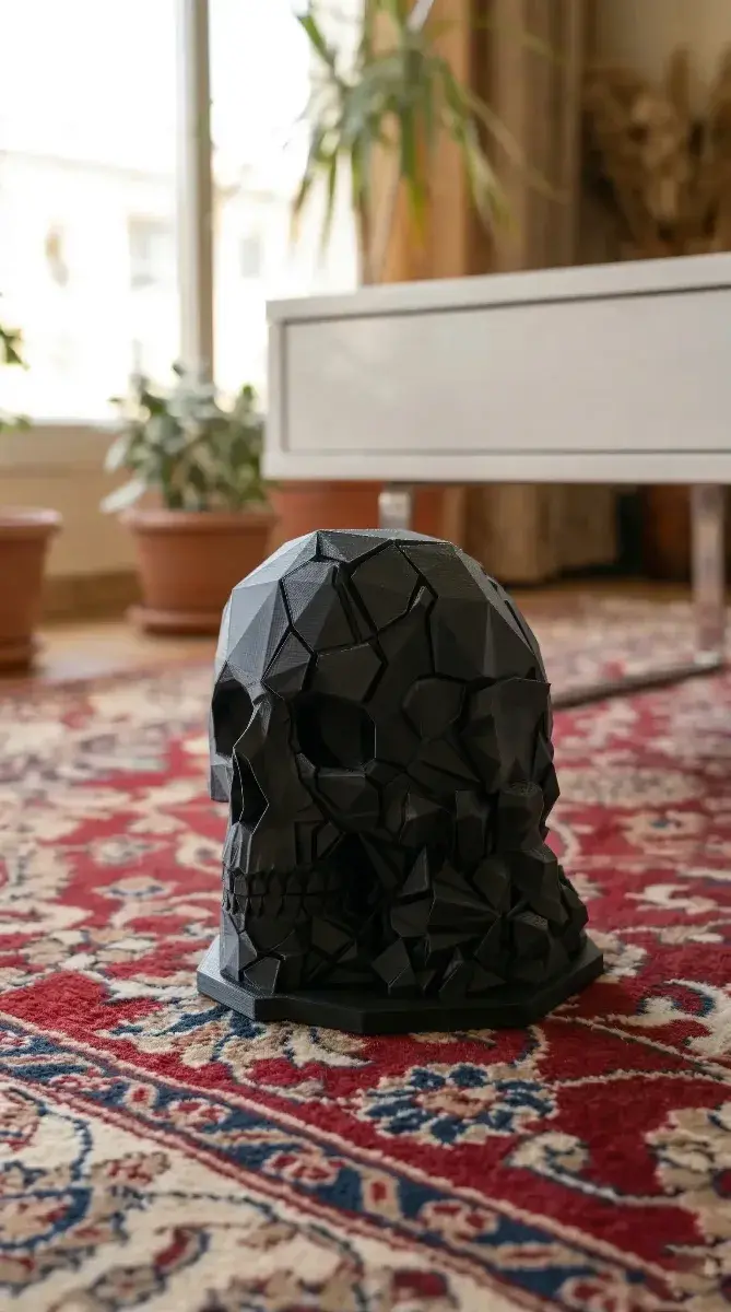Fractured Skull Sculpture