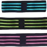 MD Stay Fit Premium Leg Resistance Bands Set, Booty Exercise Bands Set, Wide Hip Bands, Workout Resistance, Non-Slip Rubber Band Loops (Set of 3