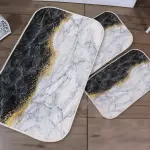 Golden Sand Digital Bathroom Set Non Slip 3Pieces