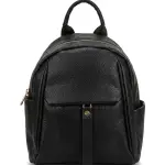 "Sienna" Grained Leather Backpack BA-72