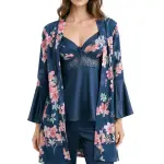 Floral Satin Ensemble