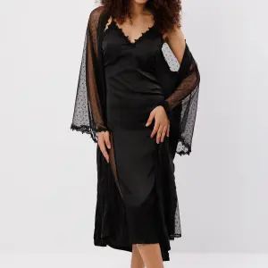 Lace Robe and Slip Dress Set