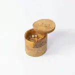 Handmade Wooden Jewelry Box with Artistic Resin Design – Unique Piece