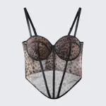 Patterned Sculpting Corset Top