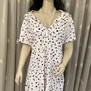 Starry Maroon Premium Cotton Nightshirt