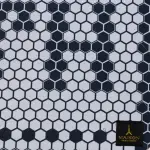 Hexagon Digital Bathroom Set Non Slip 3Pieces