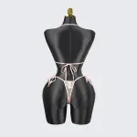 Plus Size Lace Sheer Bra Panty Set