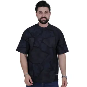 Black and Steel Fashion Oversize T-Shirt